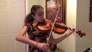 Daphne Playing Pupil’s Concerto No.2 by: Friedrich Seitz