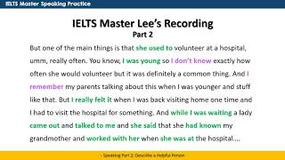 IELTS Speaking Part 2 Practice Techniques and Model Answer - Helpful Person