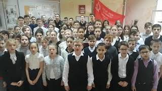 "Катюша"-ученики школы №65 в честь празднования 75-й годовщины Победы в Великой Отечественной войне