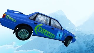 CRAZIEST RALLY TRACK EVER! - BeamNG Drive Conquistador Gorge Map Mod ( Crashes and Funny Moments )