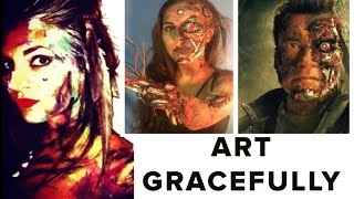 "Female Amputee Terminator"  *Graphic Content*on GRACE'S MAKEUP MONDAY