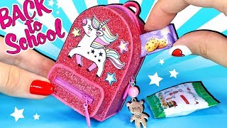 ? РЮКЗАК для КУКОЛ с ЕДИНОРОГОМ! ? BACK TO SCHOOL ? СВОИМИ РУКАМИ DIY Мастер класс Анна Оськина