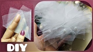Большой пышный бант из фатина Мастер класс Наталья Кваша