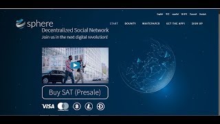 ICO SPHERE GANHE 50 TOKENS GRATIS