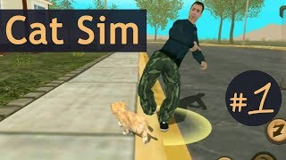Cat Sim #1. Злой дядя напал на котенка!