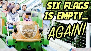 Magic Mountain is Empty AGAIN | CraZanity Update, Poop Emojis and Twisted Colossus
