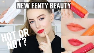 NEW Fenty Beauty | Lip Scrub, Lip Balm & Poutsicle Lipsticks! | Review & Lip Swatches