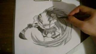 how to draw chibi ichigo full hollow