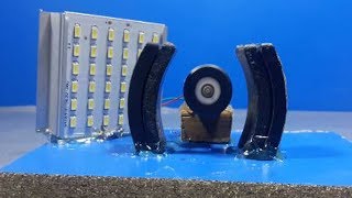 free energy generator magnet motor with led lights - science projects 2018