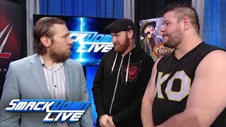 Kevin Owens & Sami Zayn try to celebrate with Daniel Bryan: SmackDown LIVE, Dec. 19, 2017
