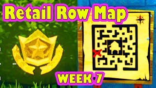 HOW to Complete the treasure map found in RETAIL ROW Challenge (Location Fortnite Battle Royale)