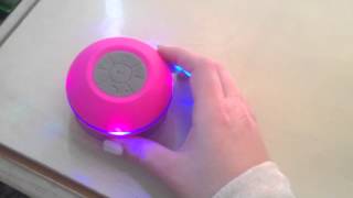 CSJ Sound PULSE Waterproof Bluetooth Shower Speaker How To Use Video