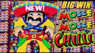 ★FIRST TRY BAM!★ New MORE MORE CHILLI slot machine EVERY FEATURE AMAZING RUN!