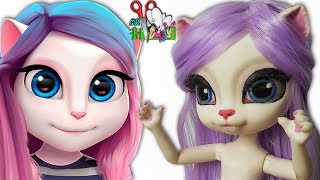 ГОВОРЯЩАЯ АНДЖЕЛА/КУКЛА-КОШКА/ООАК/часть2/My Talking Angela/Muza Rukodeliya ?