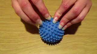 ASMR - Long, Natural Nails Scratching on a Spiked Ball and Bubble Wrap