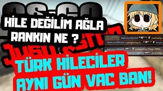 KENDİNİ SCREAM SANAN TÜRK HİLECİLER VAC BAN YEDİ! CS:GO