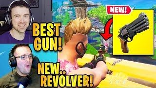 Streamers First Time Using the *NEW* Revolver! *LEGENDARY* | Fortnite Highlights & Funny Moments