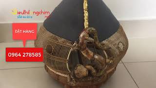 Sieuthilongchim- Lồng cu gáy quả đào cửa cá hàng nghệ nhân