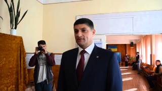 Андрей Абрамченко на избирательном участке