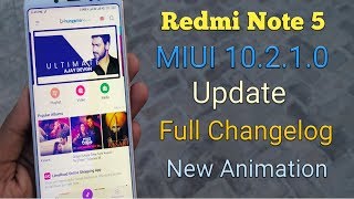 Redmi Note 5 MIUI 10.2.1.0 Stable Update Full Changelog|Redmi Note 5 MIUI 10.2.1.0 Review