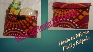 Bolsa Merienda con tela Plastificada. Eco-Bolsa!!!!!!