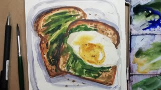 Foodsketch. Фуд скетчинг урок.