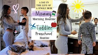 A DAY IN THE LIFE OF A SINGLE MOM |Mommy Morning Routine + Toddler Preschool Routine vlog