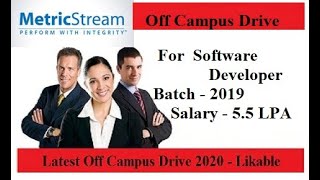 MetricStream Off Campus Drive 2020 | B.E/B.Tech/MCA | Software Developer