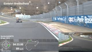 Nurburgring Nordschleife Golf 5 GTI vs Golf 4 TDI 2 cams 22-04-2012 BTG 9:44