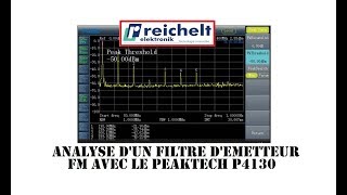 Cyrob : Analyse d'un filtre avec l'analyseur de spectre PEAKTECH 4130 de Reichelt!