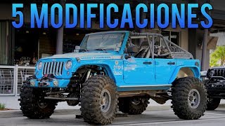 5 Modificaciones que desearía haberle hecho antes a mi Jeep Wrangler JK
