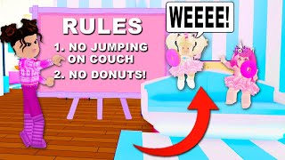 BABYSITTER Had RULES, So We BROKE THEM ALL In Adopt Me! (Roblox)