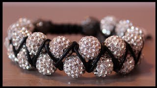 DIY Double beaded shamballa bracelet
