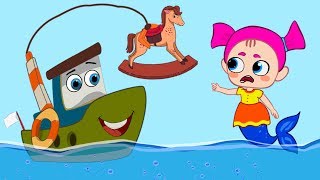 Little Boat loses his Seashell near the Baby Sharks playground | Hero Kids