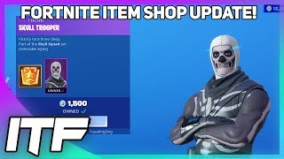 Fortnite Item Shop UPDATE: *RARE* SKULL TROOPER IS BACK! (Fortnite Battle Royale)