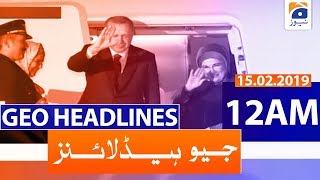 Geo Headlines 12 AM | 15th February 2020