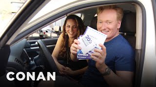 Conan Helps His Assistant Buy A New Car  - CONAN on TBS