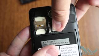 Как вставить SIM-карту в Lenovo A5000 (XHW.BY)