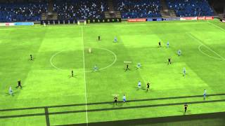 Football Manager 12: Esbjerg fB-AaB - Wichmann assist - Helenius goal 24 minutter