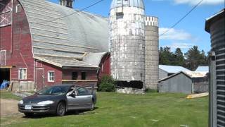 Silo demolition by SILOMAN and his trusty Dodge Intrepid