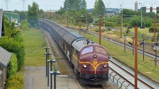 Diesel fremførte DB Schenker godstog i Vamdrup 6/8 og Taulov 7/8 2014