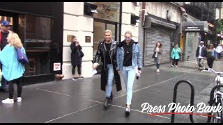 Gigi Hadid and Yolanda Foster stroll to IMG Models agency in New York City
