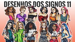 DESENHANDO AS AMIGAS DE CADA SIGNO!