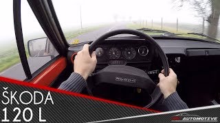 ŠKODA 120 L 1987 POV Test Drive + Acceleration 0 - 130 km/h