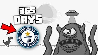 WATCH ME Play Chrome Dinosaur Game FOR 1 YEAR! (WORLD RECORD)
