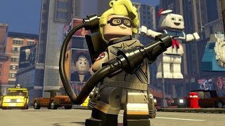 LEGO Dimensions - All 4 Ghostbusters Gameplay Showcase (Ghostbusters Adventure World)