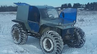 Обзор вездехода 4х4 с двигателем от оки.