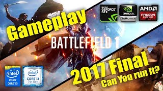 Battlefield 1 - Gameplay Nvidea GT920M, GT920MX, RADEON M330, RADEON HD 8750M,GT630,GT610