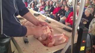 Daniel and Sheri Salatin Live Poultry Processing Demonstration at Mother Earth News Fair