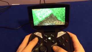 Nvidia Shield - Minecraft PE Gameplay Demo 2 [Gamepad Mapper]